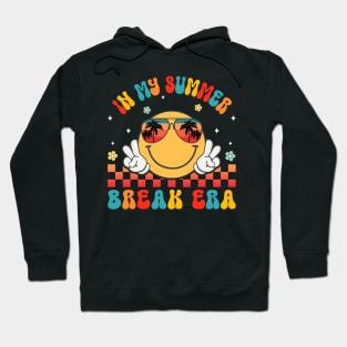 In My Summer Break Era Groovy Smile Face Summer Break Hoodie